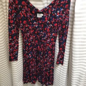 Anthropologie printed twirl dress
